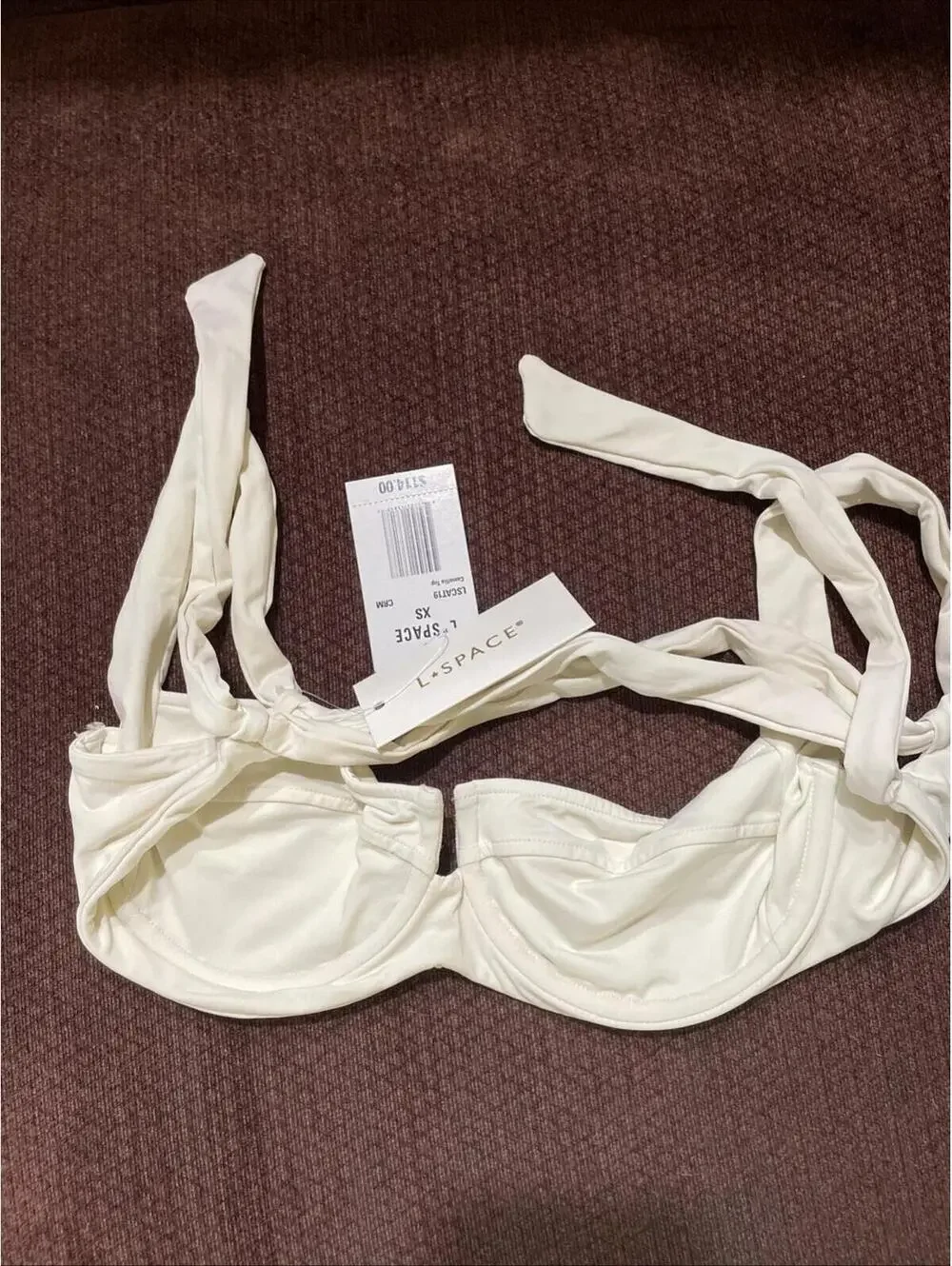 LSPACE Camellia Top Cream XS NWT $114 MSRP